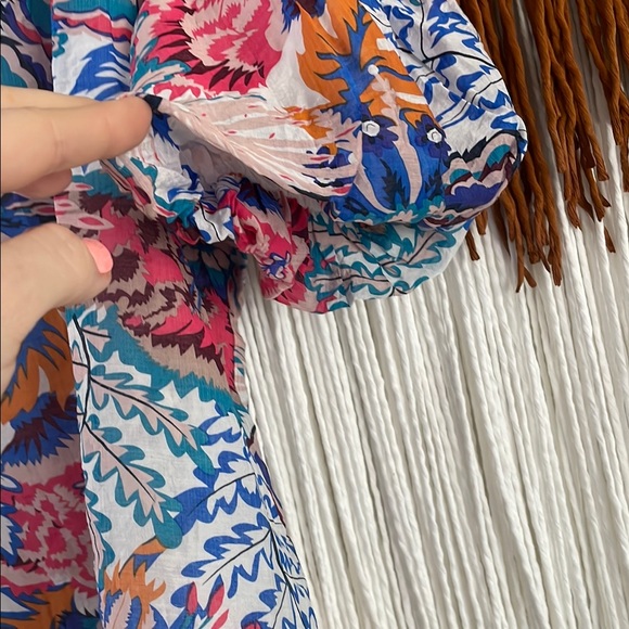 NWT Umgee Women's Colorful Big Sleeve Blouse Top M - Picture 8 of 8